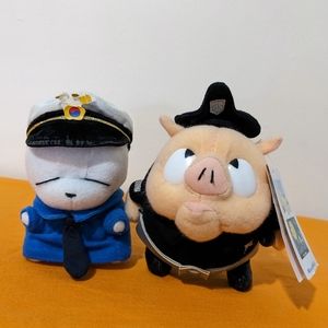Vintage Mashimaro Piyoz Pig 4" Plush Bundle 2000 Kim Jae